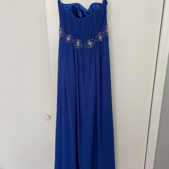 Fiesta Fashion -A-Line Royal Blue Formal Dress -XS - Picture 5 of 10